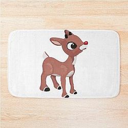 Classic Rudolph Reindeer T-Shirt Classic Reindeer Bath Mat