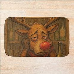Reindeer Rudolph Bath Mat