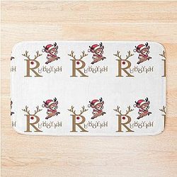 Rudolph Little Reindeer Merry Christmas Bath Mat