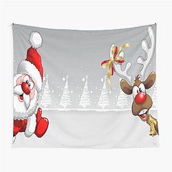 Santa and Rudolph Tapestry
