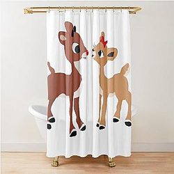 Classic Rudolph Clarice GraphicLoveShop Shower Curtain