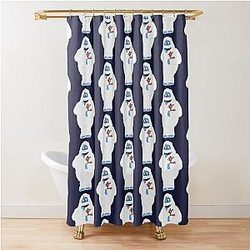 Classic Christmas Abominable Snowman Rudolph GraphicLoveShop Shower Curtain