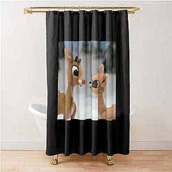 Rudolph and Clarice Shower Curtain