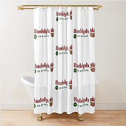Rudolph is my friend Shower Curtain
