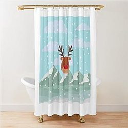 Classic Rudolph Shower Curtain 2020