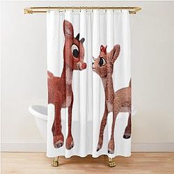 Rudolph and Clarice Shower Curtain