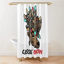 The Classic Rudolph Christmas Shower Curtain