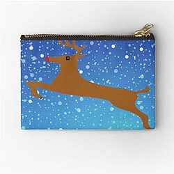 Classic Rudolph Zipper Pouch