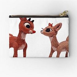 Rudolph and Clarice Zipper Pouch