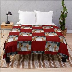 Rudolph and Clarice Throw Blanket