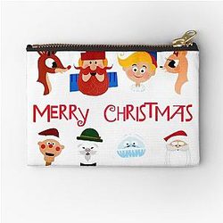 Vintage Rudolph Character Zipper Pouch