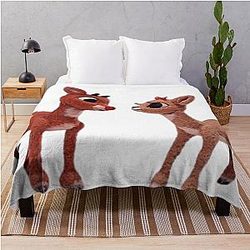 Rudolph and Clarice Throw Blanket