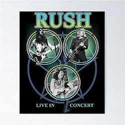 Rush Band Live Concert Classic Poster