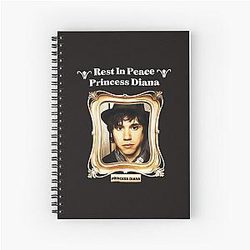 Rest In Peace Princess Diana Spiral Notebook