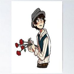 Flowers Kawaii Funny Ross Poster