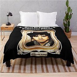 Rest in Peace Princess Diana Throw Blanket