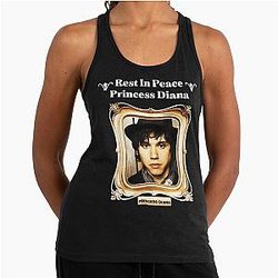 Rest In Peace Princess Diana Racerback Tank Top