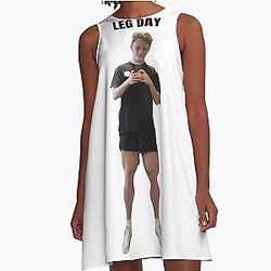 Leg Day Ryan Trahan A Line Dress