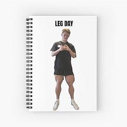 Leg Day Ryan Trahan Notebook