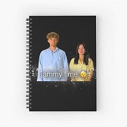Jammy Time Ryan Trahan Haley Pham 50 States in 50 Days YouTuber Sticker Howdy Penny Guy Spiral Notebook