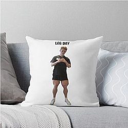 Leg Day Throw Pillow