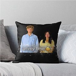 Ryan Trahan Haley Pham 50 States in 50 Days Youtuber Sticker Howdy Throw Pillow