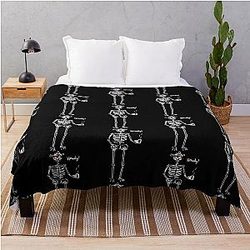 Ryan Trahan Merch Howdy Skeleton Throw Blanket