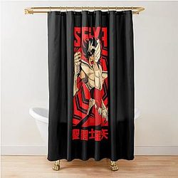 Pegasus Seiya SAINT SEIYA Vintage Anime Design Shower Curtain