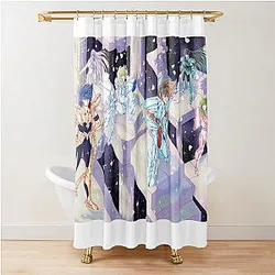 Saint Seiya Blue Forever Shower Curtain