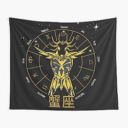 CANCER CLOTH DEATHMASK GOLD SAINT SEIYA TAPESTRY