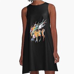 Knights of the Zodiac Saint Seiya Ikki Shiryu Hyoga Shun A-Line Dress
