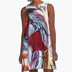 Saint Seiya Chevaliers Du Zodiac A-Line Dress