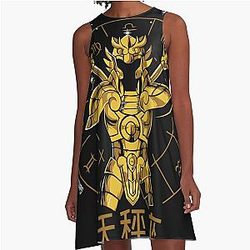 LIBRA CLOTH Dohko Gold Cloth Saint Seiya A-Line Dress