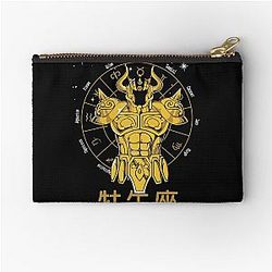 Taurus Cloth - Aldebaran Gold Cloth Saint Seiya Zipper Pouch