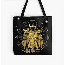 Sagittarius Milo Gold Cloth Saint Seiya All Over Print Tote Bag