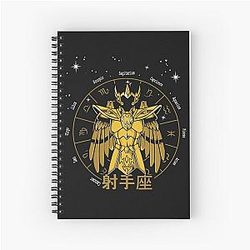 Sagittarius Milo Gold Saint Seiya Spiral Notebook