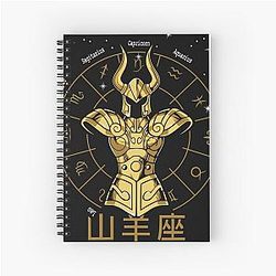 Capricorn Cloth - Shura Gold Cloth Saint Seiya Spiral Notebook