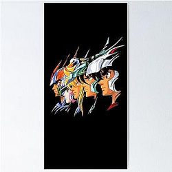 Knights of the Zodiac, Seiya, Ikki, Shiryu, Hyoga, Shun, Saint Seiya Poster