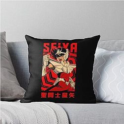 Pegasus Seiya SAINT SEIYA Vintage Anime Design Throw Pillow