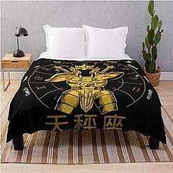 LIBRA CLOTH DOHKO GOLD CLOTH SAINT SEIYA Throw Blanket