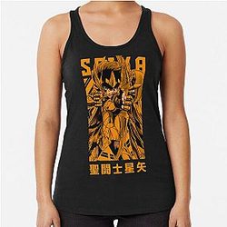 Sagittarius Seiya SAINT SEIYA Anime Otaku Design Racerback Tank Top