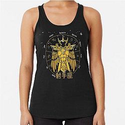 Sagittarius Milo Gold Saint Seiya Racerback Tank Top