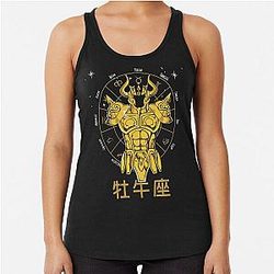 Taurus Cloth - Aldebaran Gold Cloth Saint Seiya Racerback Tank Top
