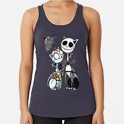 Cute Jack Skellington Sally Racerback Tank Top