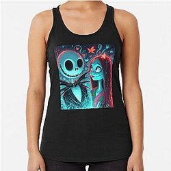 The Nightmare Before Christmas Jack and Sally Racerback Tank Top