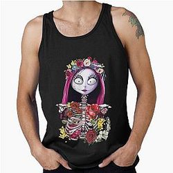 Nightmare Before Christmas Sally Skeleton Horror Lover Tank Top