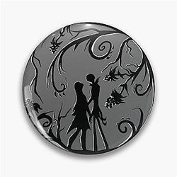 Jack Sally Silhouette Pin