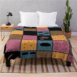 Nightmare Sally Pattern Throw Blanket