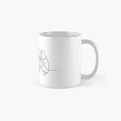 Normal People - Connell and Marianne - Sally Rooney - Line Drawing Bike Holiday Scene Classic Mug