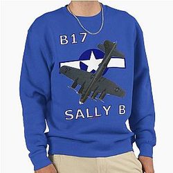 B-17 Sally Roundel Design Pullover Sweatshirt